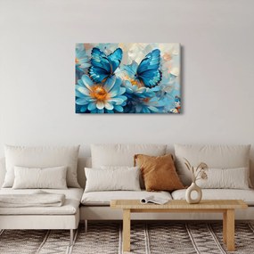 Kép - Kék pillangók (90x60 cm)