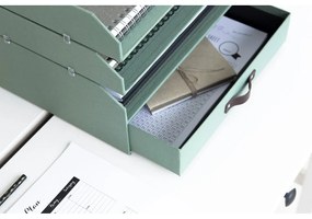 Zöld karton fiókos-dokumentumokhoz rendszerező Walter Canvas Paper Laminate – Bigso