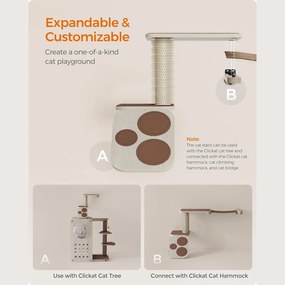 Clickat land – macskalépcső, falra szerelhető macskalétra  | feandrea
