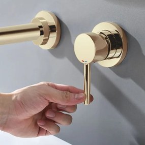 Falra szerelhető csaptelep Rea Lungo gold + box