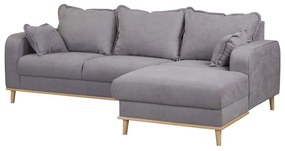 Szürke sarokkanapé (jobb oldali) Beata – Ropez