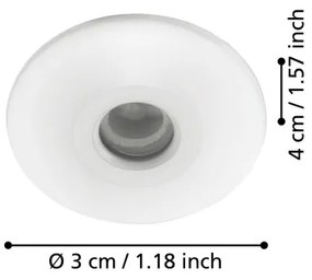 Eglo 97079 - LED Fürdőszobai beépíthető lámpa CHANGO 3xLED/1W/230V IP44