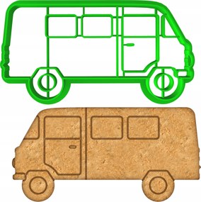 Mézeskalács lyukasztó Autó Jármű Busz Auto Bogár Lublin 10cm