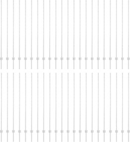 vidaXL Kerítésoszlop 44 pcs Ezüst 200 cm Acél