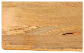tömör mangófa természetes élű asztallap 50 x 20 x 2,5 cm