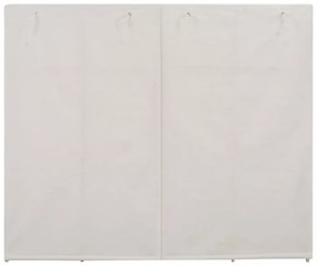 fehér szövet ruhásszekrény 200 x 40 x 170 cm