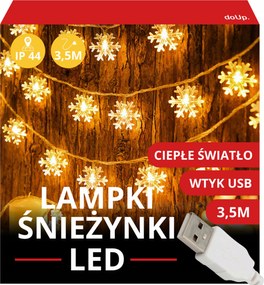 Karácsonyfa Fényfüzér Led Karácsonyi Csillagok 3M Ablak Girland