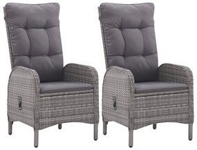 3 részes szürke polyrattan és akácfa kerti bisztrószett