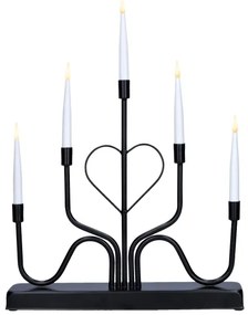 Brilagi - LED karácsonyi gyertyatartó LED/2xAA fekete