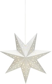 Ezüstszínű fénydekoráció karácsonyi mintával ø 45 cm Solvalla – Markslöjd