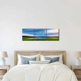 Rét kép (órával) (90x30 cm)