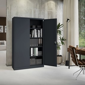 Fém iratszekrény JAN II, 1150 x 185 x 400 mm, antracit