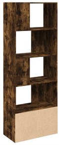 füstös tölgy színű szerelt fa könyvespolc 70 x 36 x 189 cm