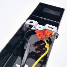 Fali lámpa ASTRID 1xE27/60W/230V fényes fekete