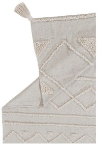 Fehér mosható kézi szövésű pamut szőnyeg 120x160 cm Tribu Natural – Lorena Canals