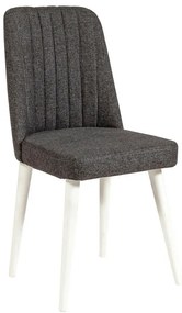 Antracitszürke bársony étkezőszék Stormi Sandalye – Kalune Design