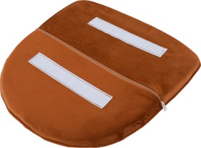 Design fotel, terrakotta Velvet szövet, AURIL