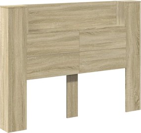 vidaXL Fejtámla polcokkal Sonoma tölgy 140 x 16,5 x 103,5 cm Faanyag
