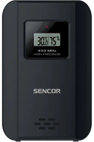 Sencor - Meteorológiai állomás színes LED kijelzővel és ébresztőórával 3xAAA + 2x AA fekete