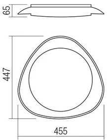 Redo 05-922 - LED Mennyezeti lámpa VERENA LED/24W/230V antracit
