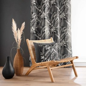 Fekete-fehér függöny 140x260 cm Cabana – douceur d'intérieur