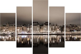 Egy város képe a félhomályban (150x105 cm)