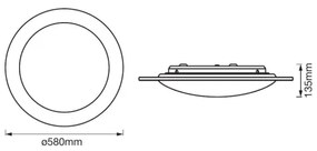 Ledvance - ORBIS SPARKLE LED 35W állítható mennyezeti lámpa 2700-6500K