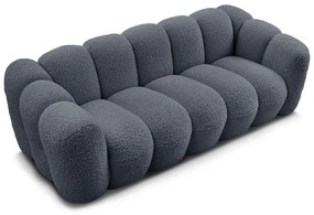 Sötétszürke buklé kanapé 232 cm Hippolyte – Bobochic Paris