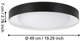 Eglo 99783 - LED Dimmelhető mennyezeti lámpa LAURITO LED/24W/230V 3000-6500K+ távirányító