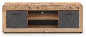 Tv Állvány Világos Öregtölgy/Beton Színben. LUNA RTV 2D
