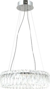 ITALUX PND-34364-3-CH-CL NOSTA Kristály Függesztett Lámpa Króm, Átlátszó LED IP20