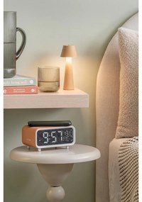 Ébresztőóra vezeték nélküli töltővel Chunky LED – Karlsson