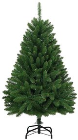 Mű karácsonyfa 150 LED-del állvánnyal Zöld 120 cm PVC és fém