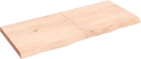 vidaXL kezeletlen tömör tölgyfa fali polc 140x60x(2-6) cm