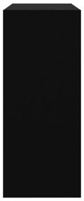 fekete térelválasztó könyvszekrény 80 x 30 x 72 cm