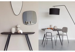 Fekete állólámpa textil búrával (magasság 220 cm) Martine – White Label