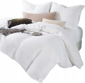 Muszlin pamut ágyneműhuzat 160x200 fehér