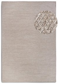 Bézs kézi szövésű gyapjúkeverék szőnyeg 120x170 cm Pradesh Linen White – Elle Decoration