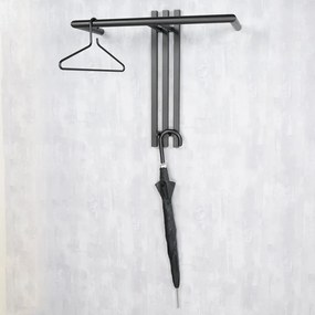 Fekete fém fali fogas 65 cm Senza – Spinder Design