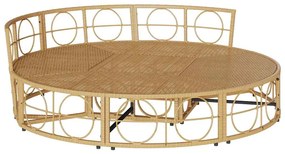 polyrattan kültéri napozóágy baldachin nélkül