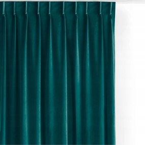 Filumi Függöny velvet matt flexibilis konyha Sötét Türkiz 265x225