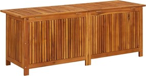 Tömör Akácfa Kerti Tárolóláda 150 X 50 X 58 Cm