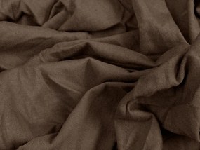 Jersey gumis lepedő lycrával sötétbarna 180 x 200 cm