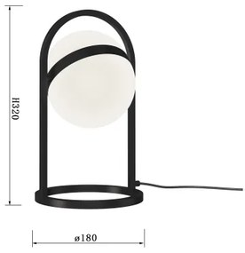 Wofi 8046-102 - LED Érintős dimmelhető lámpa AVIGNON LED/10,5W/230V fekete