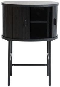 Fekete éjjeliszekrény Nola – Unique Furniture