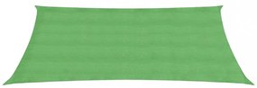 világoszöld HDPE napvitorla 160 g/m² 2,5 x 4 m