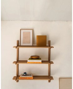 Natúr színű tölgyfa moduláris polcrendszer 90x98 cm Sitra – Kave Home