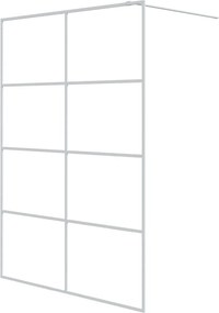 vidaXL fehér átlátszó ESG üveg zuhanyfal 140 x 195 cm