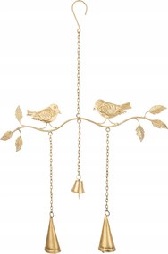 Kerti szélcsengő kerti fém lógó arany dekoráció