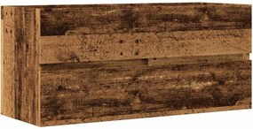 vidaXL antik fa színű szerelt fa mosdószekrény 100 x 38,5 x 45 cm